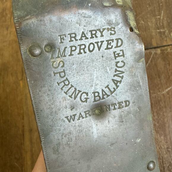Frary Hanging Scale Vintage 1950s Metal Hook Ring Spring Balance‎ 50 Pounds lbs - Picture 2 of 3